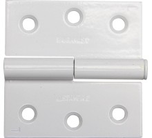 Карточная петля 75x75x2.4 мм, разъемная, левая, цвет белый STAYER 37613-75-2L