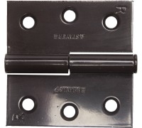 Карточная петля 75x75x2.4 мм, разъемная, правая, цвет коричневый STAYER 37613-75-3R