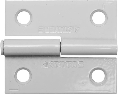 Карточная петля 50x43x1.8 мм, разъемная, левая, цвет белый STAYER 37613-50-2L
