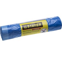 Мусорные мешки Stayer 30 л, 20 шт, голубые, с завязками STAYER 39155-30