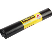 Строительные мусорные мешки Stayer HEAVY DUTY, 120 л, 10 шт, черные, особопрочные STAYER 39157-120