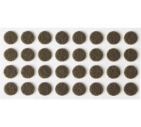 Мебельные накладки d 10 мм, самоклеящиеся, фетровые, 32 шт, коричневые STAYER 40910-10