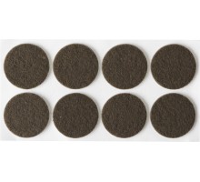 Мебельные накладки d 25 мм, самоклеящиеся, фетровые, 8 шт, коричневые STAYER 40910-25