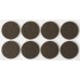 Мебельные накладки d 25 мм, самоклеящиеся, фетровые, 8 шт, коричневые STAYER 40910-25