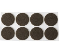 Мебельные накладки d 28 мм, самоклеящиеся, фетровые, 8 шт, коричневые STAYER 40910-28