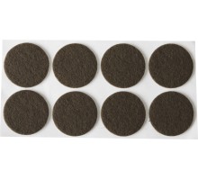 Мебельные накладки d 28 мм, самоклеящиеся, фетровые, 8 шт, коричневые STAYER 40910-28