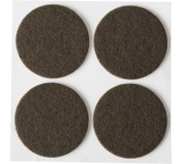 Мебельные накладки d 35 мм, самоклеящиеся, фетровые, 4 шт, коричневые STAYER 40910-35