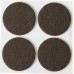 Мебельные накладки d 35 мм, самоклеящиеся, фетровые, 4 шт, коричневые STAYER 40910-35