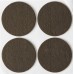 Мебельные накладки d 50 мм, самоклеящиеся, фетровые, 4 шт, коричневые STAYER 40910-50
