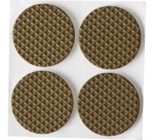 Мебельные накладки d 35 мм, 4 шт, коричневые, ЭВА STAYER 40914-35