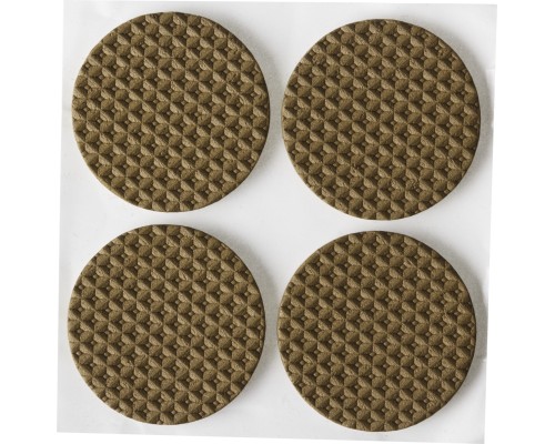 Мебельные накладки d 35 мм, 4 шт, коричневые, ЭВА STAYER 40914-35