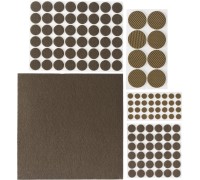 Набор мебельных накладок коричневые, самоклеящиеся, 125 шт STAYER 40916-H125