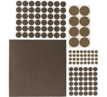 Набор мебельных накладок коричневые, самоклеящиеся, 125 шт STAYER 40916-H125