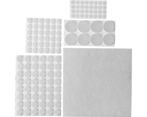 Набор мебельных накладок белые, самоклеящиеся, 125 шт STAYER 40917-H125