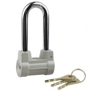 Навесной замок 55 мм, облегченный, дисковый механизм, удлиненная дужка STAYER 37149-60-1