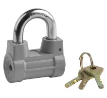 Навесной замок 55 мм, облегченный, дисковый механизм секрета STAYER 37149-60