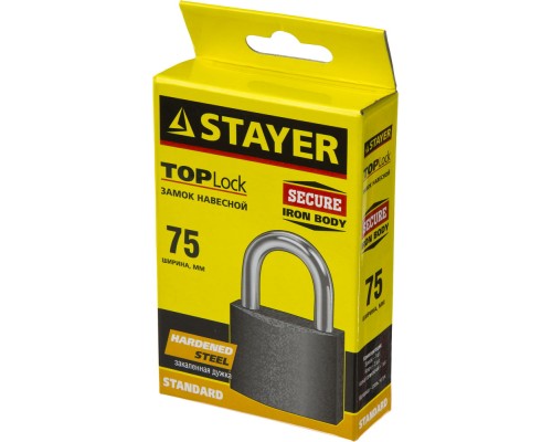 Навесной замок 75 мм STAYER 37160-75