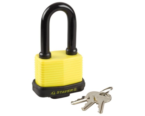 Навесной замок 60 мм, всепогодный, удлиненная дужка STAYER 37141-50