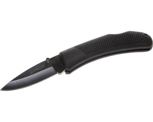 Складной нож 82 мм, большой, с обрезиненной ручкой STAYER 47600-2_z01