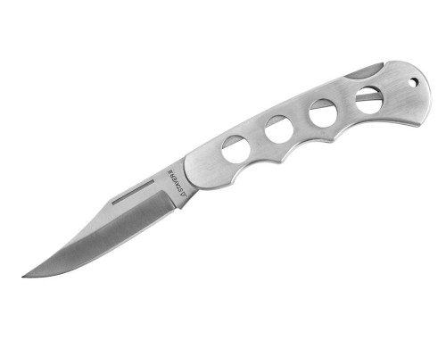 Складной нож 80 мм, цельнометаллическая облегченная рукоятка STAYER 47613_z01