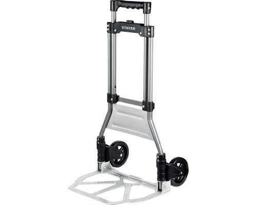 Складная хозяйственная тележка PROTruck, до 90кг, каркас из стали, платформа из алюминия, платформа 39х28см, колеса d13см, вес 4кг STAYER 38755-90