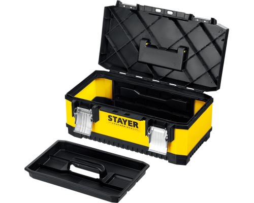 Металлический ящик для инструментов PROXIMA-19, 498x289x222 мм, (19") STAYER 2-38011-18_z02