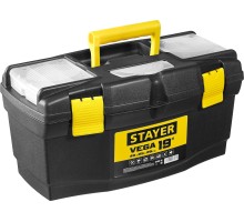 Пластиковый ящик для инструментов VEGA-19, 490x250x250 мм, (19") STAYER 38105-18_z03