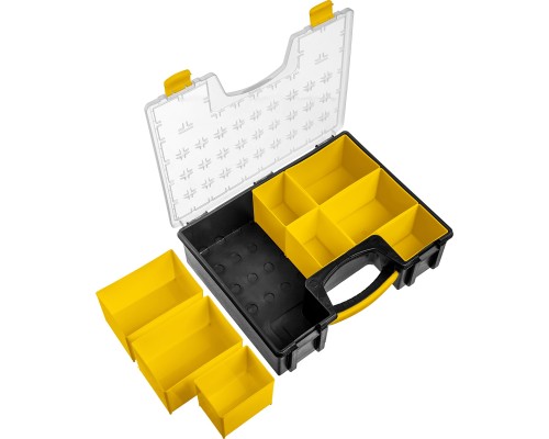 Пластиковый органайзер с 8 съемными лотками ROCKET-8, 420x330x110 мм, (16.5") STAYER 38033-16_z01