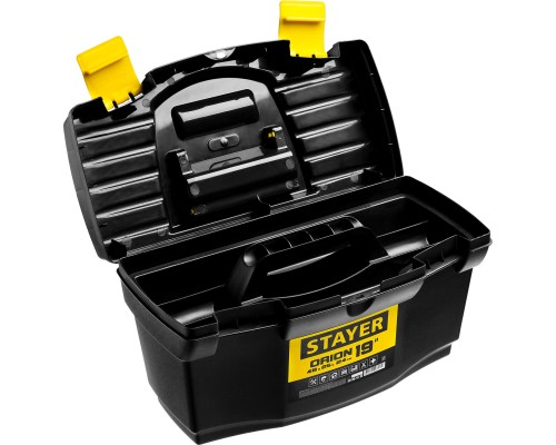 Пластиковый ящик для инструментов ORION-19, 480x250x240 мм, (19") STAYER 38110-18_z03