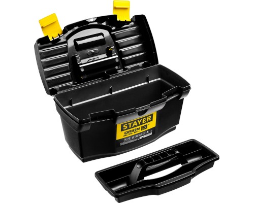 Пластиковый ящик для инструментов ORION-19, 480x250x240 мм, (19") STAYER 38110-18_z03