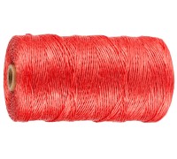 Полипропиленовый шпагат d 1.5 мм, 500 м, 800 текс, 32 кгс, красный STAYER 50079-500
