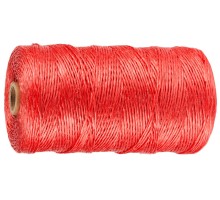 Полипропиленовый шпагат d 1.5 мм, 500 м, 800 текс, 32 кгс, красный STAYER 50079-500