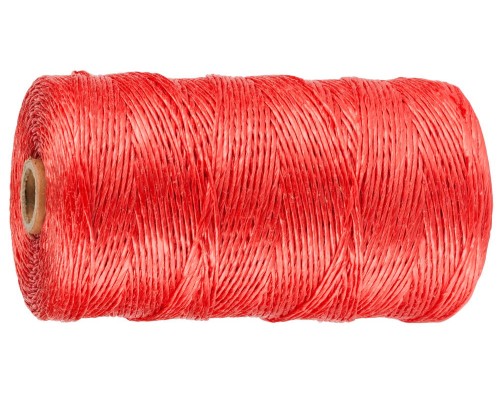 Полипропиленовый шпагат d 1.5 мм, 500 м, 800 текс, 32 кгс, красный STAYER 50079-500