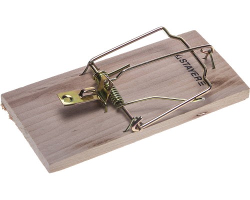 Мышеловка 125x60 мм, средняя, деревянная STAYER 40501-M