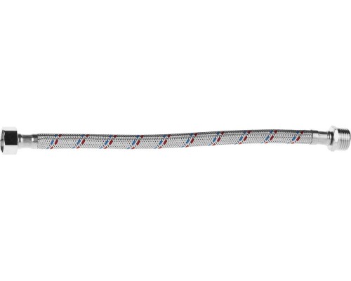 Гибкая подводка для воды 1/2", 0.3 м, гайка-штуцер STAYER 51015-G/S-030