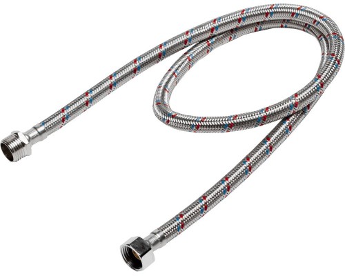 Гибкая подводка для воды 1/2", 1 м, гайка-шт.уцер STAYER 51015-G/S-100