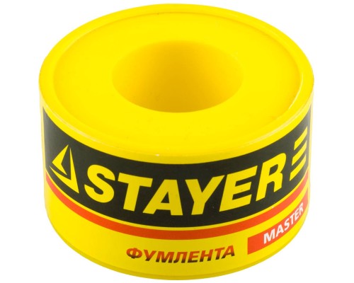 ФУМ лента 0.075 ммx25 ммx10 м, 0.40 г/см3 STAYER 12360-25-040