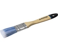 Плоская кисть AQUA, 25 мм, 1", искусственная щетина, деревянная ручка для воднодисперсионных и акриловых ЛКМ STAYER 01062-025