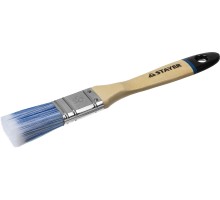 Плоская кисть AQUA, 25 мм, 1", искусственная щетина, деревянная ручка для воднодисперсионных и акриловых ЛКМ STAYER 01062-025