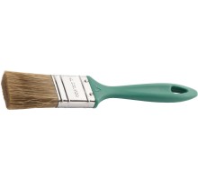 Плоская кисть LASUR-EURO, 38 мм, 1.5", смешанная щетина, пластмассовая ручка, для высокотекучих ЛКМ STAYER 01081-38