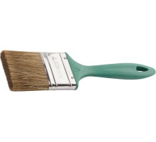 Плоская кисть LASUR-EURO, 63 мм, 2.5", смешанная щетина, пластмассовая ручка, для высокотекучих ЛКМ STAYER 01081-63