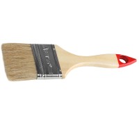 Плоская кисть UNIVERSAL, 63 мм, 2.5", светлая натуральная щетина, деревянная ручка, все виды ЛКМ STAYER 0101-063