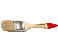 Плоская кисть UNIVERSAL, 50 мм, 2", светлая натуральная щетина, деревянная ручка, все виды ЛКМ STAYER 0101-050