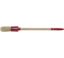 Круглая кисть UNIVERSAL, 20 мм, пластмассовый корпус, светлая натуральная щетина, деревянная ручка, все виды ЛКМ STAYER 0141-20
