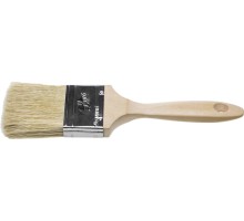 Плоская кисть UNIVERSAL-lux, 75 мм, 3", светлая натуральная щетина, деревянная ручка, все виды ЛКМ STAYER 01053-075