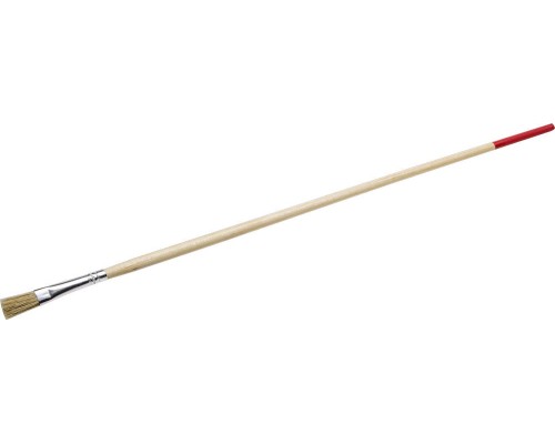 Плоская тонкая кисть UNIVERSAL, 5 мм, светлая натуральная щетина, деревянная ручка, все виды ЛКМ STAYER 0124-02