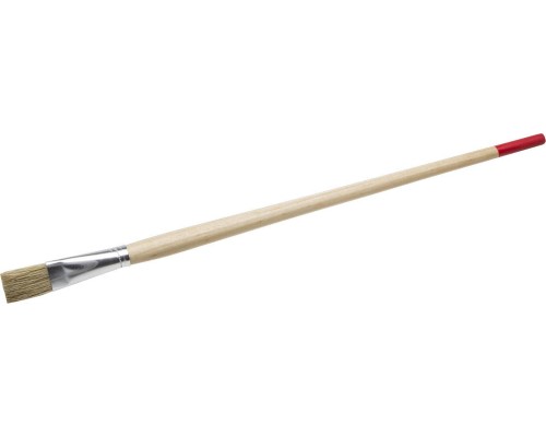 Плоская тонкая кисть UNIVERSAL, 20 мм, светлая натуральная щетина, деревянная ручка, все виды ЛКМ STAYER 0124-18