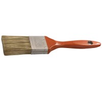 Плоская кисть LASUR-LUX, 50 мм, 2", смешанная щетина, деревянная ручка, для высокотекучих ЛКМ STAYER 01051-050
