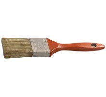 Плоская кисть LASUR-LUX, 50 мм, 2", смешанная щетина, деревянная ручка, для высокотекучих ЛКМ STAYER 01051-050