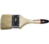 Плоская кисть UNIVERSAL-EURO, 100 мм, 4", светлая натуральная щетина, деревянная ручка, все виды ЛКМ STAYER 0102-100
